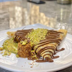 Kunafa Pistachio Crepe